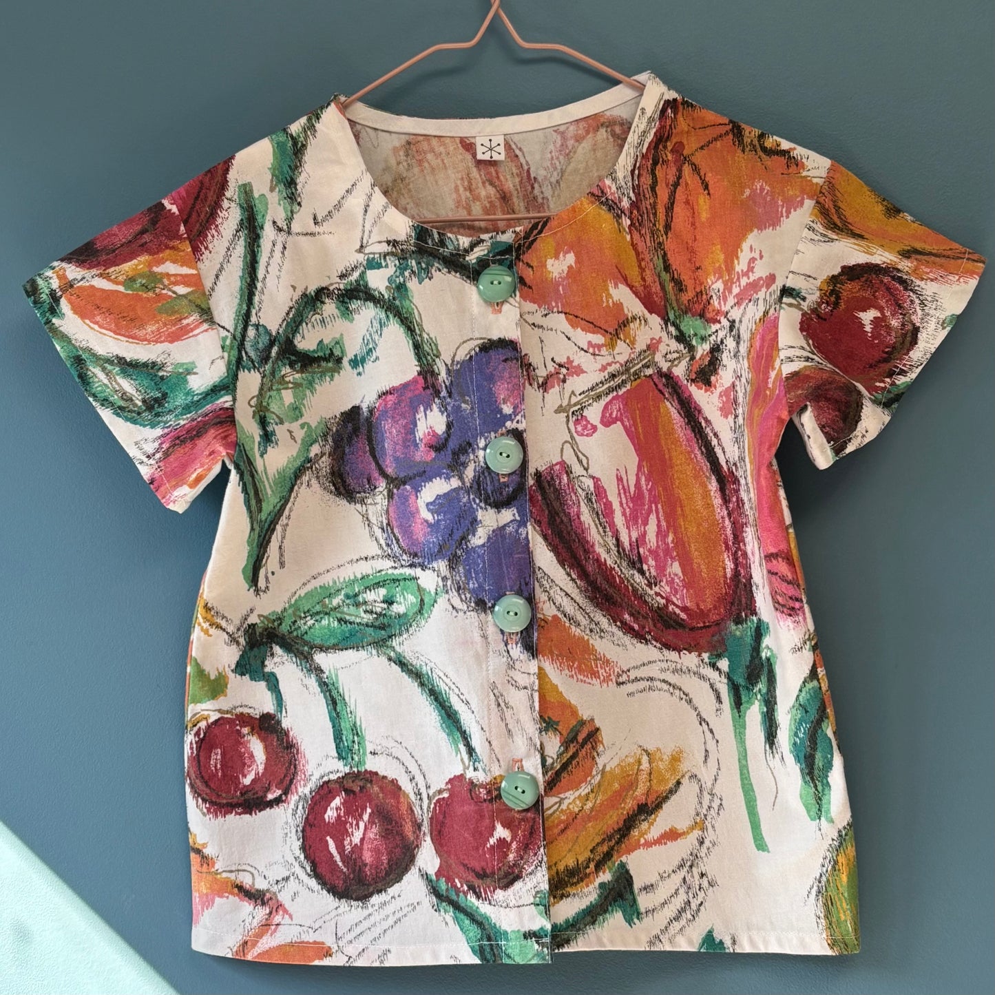 Vintage cotton short-sleeve shirt