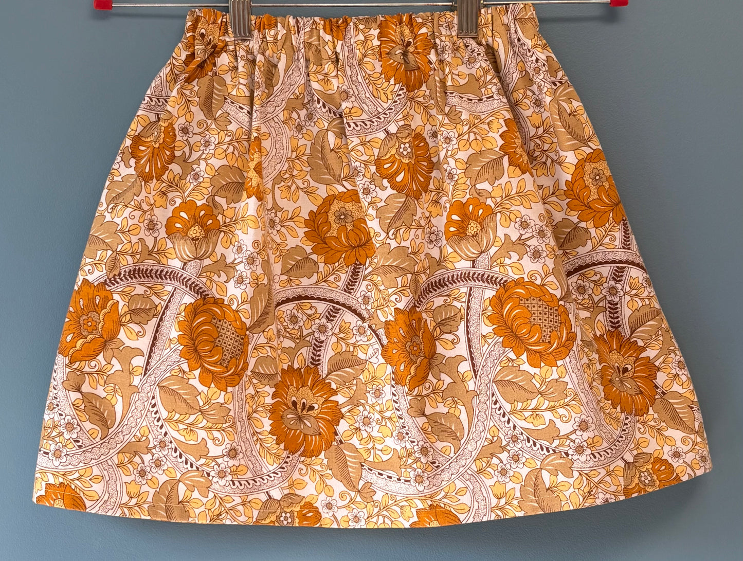 Repurposed vintage cotton skirt
