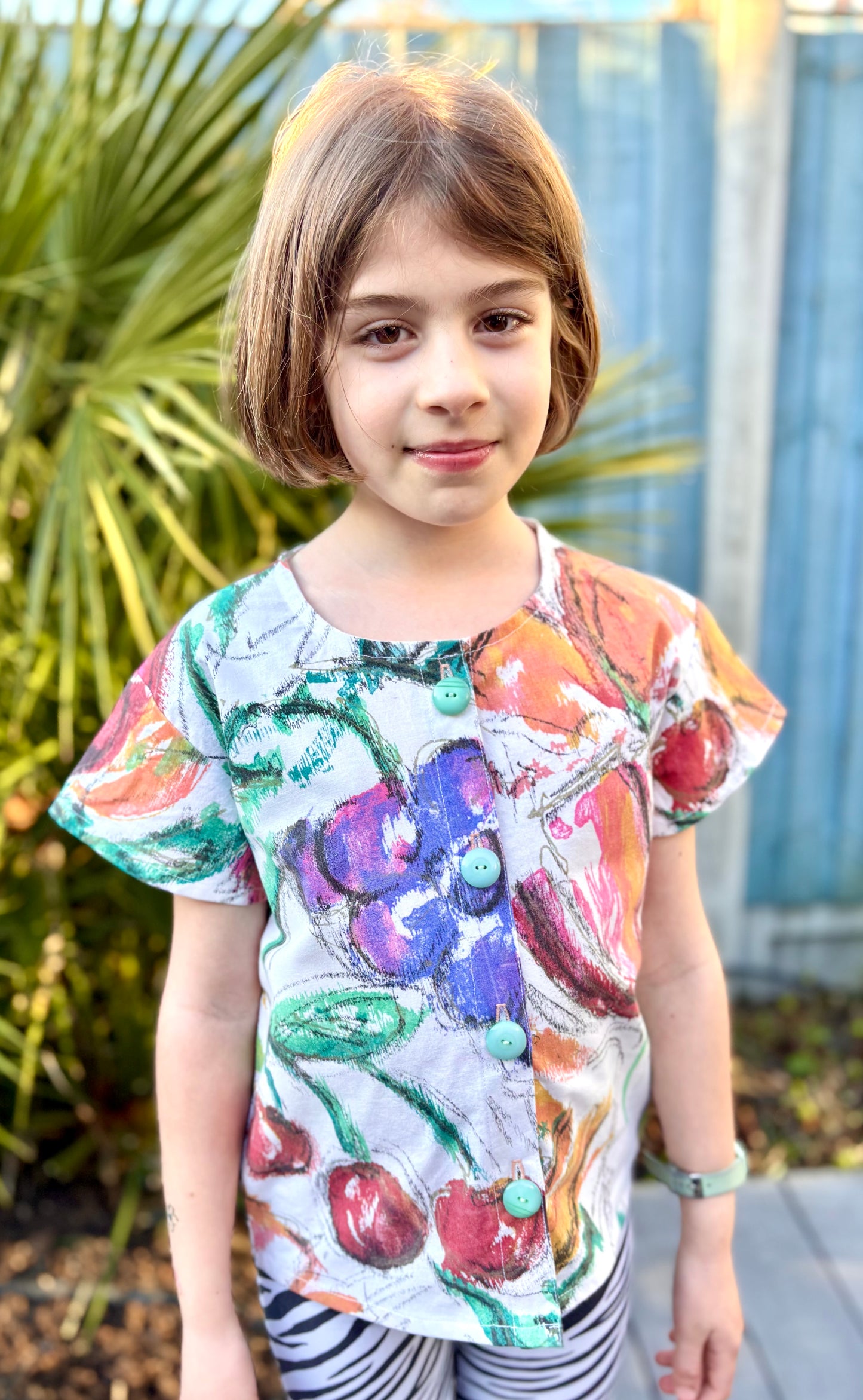 Vintage cotton short-sleeve shirt