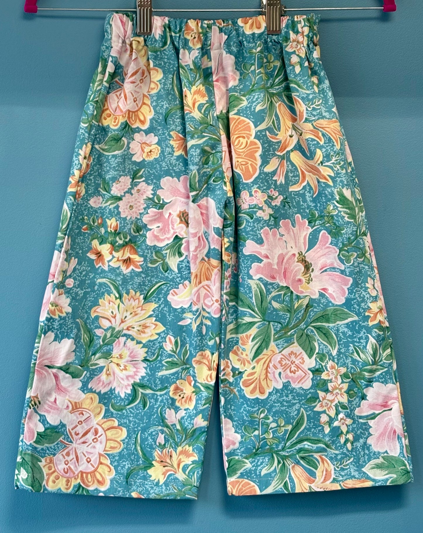 Vintage cotton wide leg trousers