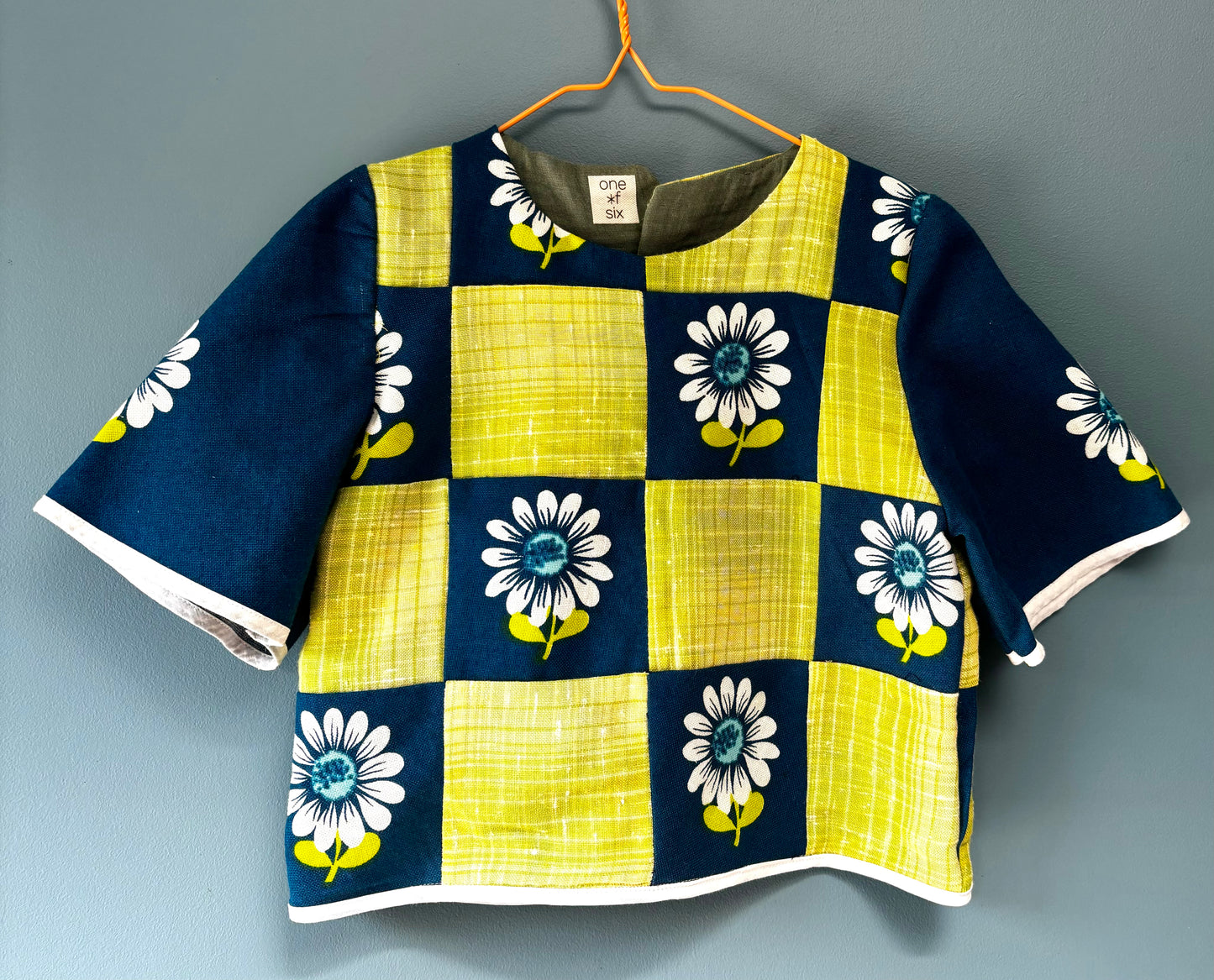 Upcycled tablecloth top