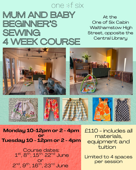 Mum and baby sewing lessons - June