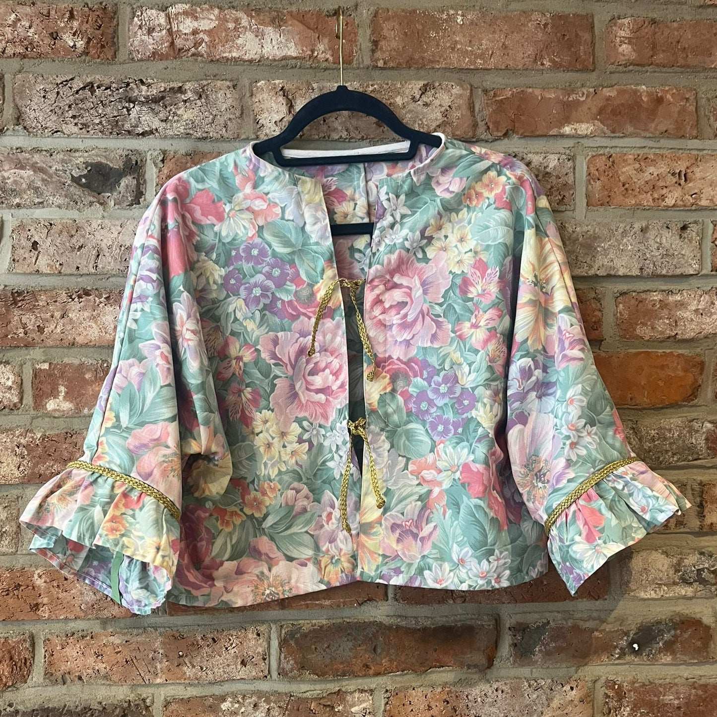 Upcycled cropped jacket