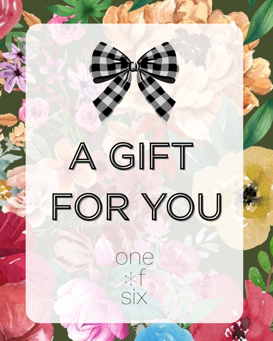 One of Six Gift Card