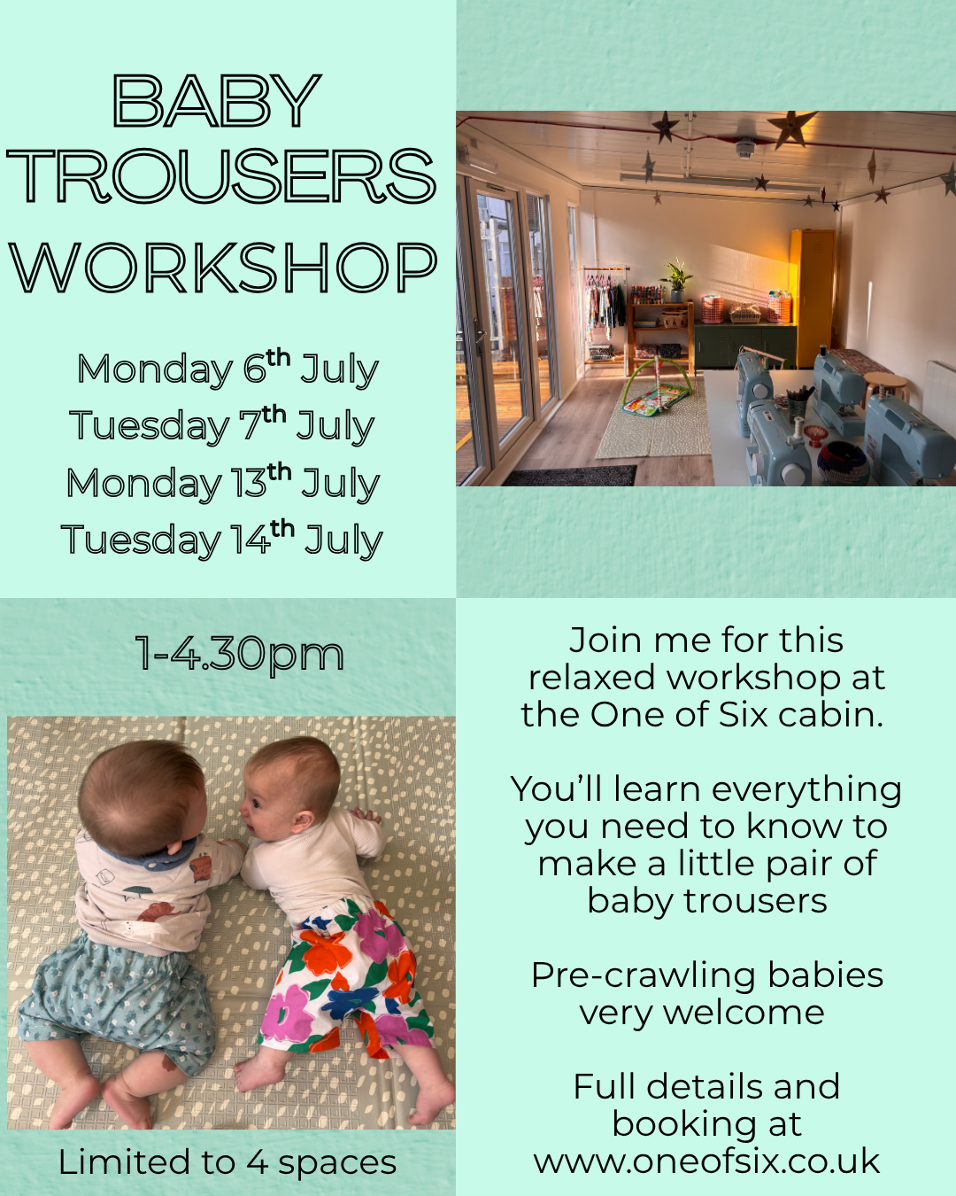 Baby trousers workshop