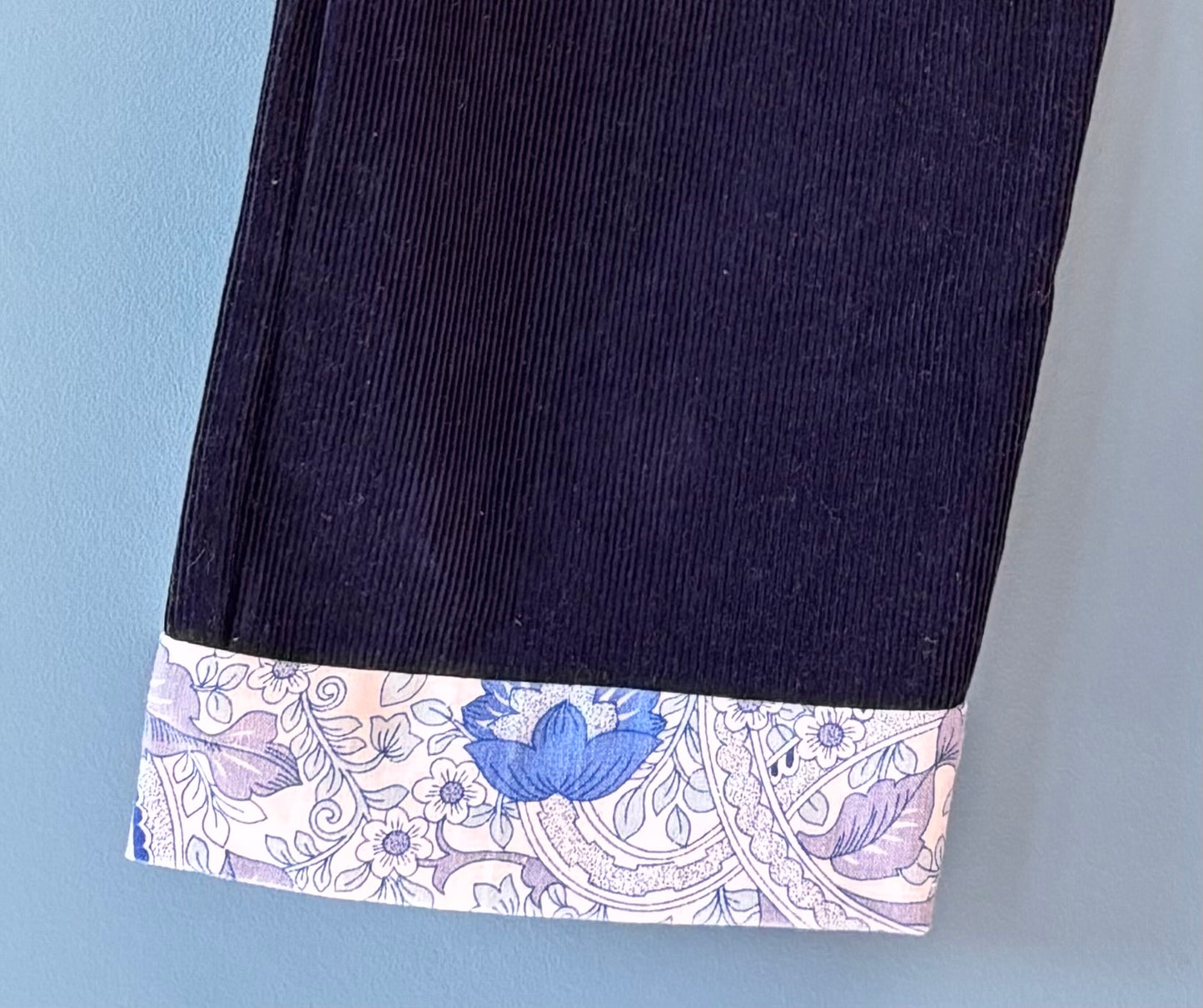 Wide leg corduroy trousers