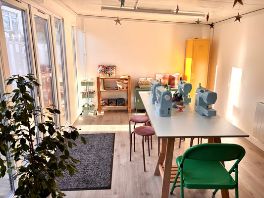 Fabric printing and crochet in Half-Term