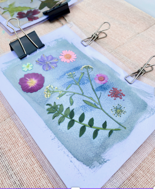 Fabric printing and crochet in Half-Term